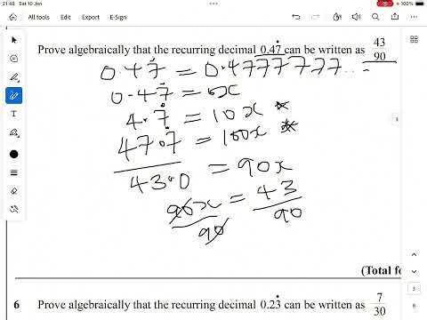Prove algebraically 😍 | #Recurring #Decimals