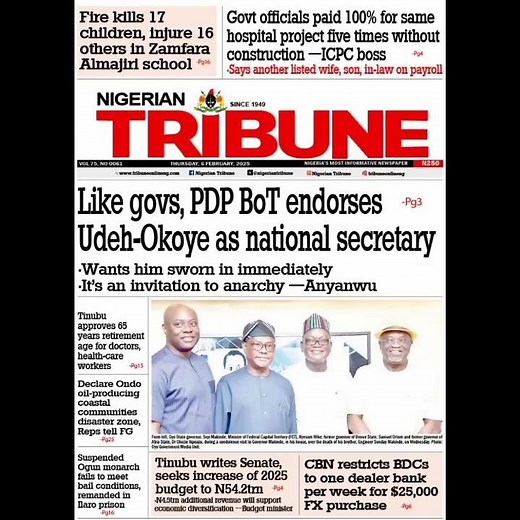 Tribune Latest Nigerian News Headline #trending #news #tribunnews #headlines