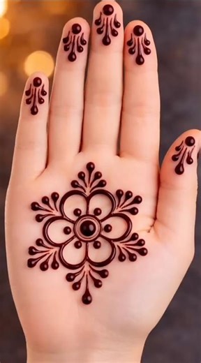 Easy tikki mehndi designs 😍 #youtubeshorts #shortvideo #shortsfeed #shorts #eidmehndi #tikki #new