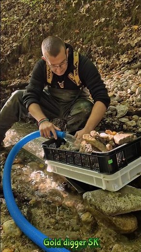 Gold Found! Gold Panning with a Water Pump in a Stream #GoldPanning