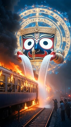 “Jagannath Ji Ne Jalti Train Bachai | Divine Blue Fire Miracle 😱🙏” #creator2creator
