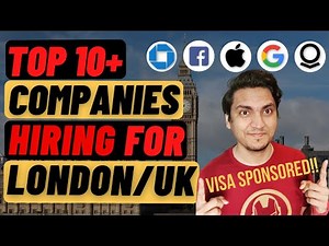 Companies hiring for London or UK directly from India | Visa sponsored | Top 10 series