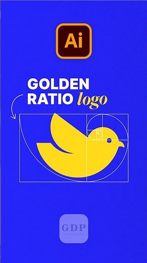 How to create Golden ratio logo #adobeillustrator #illustratortutorial