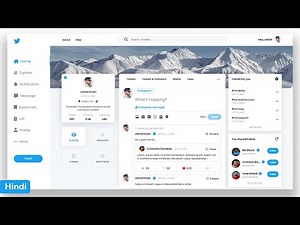 Twitter Clone Html Css Javascript | How To Create A Twitter Clone In HTML | Twitter Clone Part 2