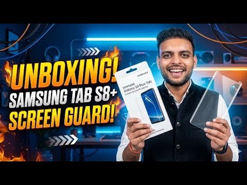 Samsung Galaxy Tab S8 Plus Screen Protector Unboxing | Essential Accessories | Amazon Finds