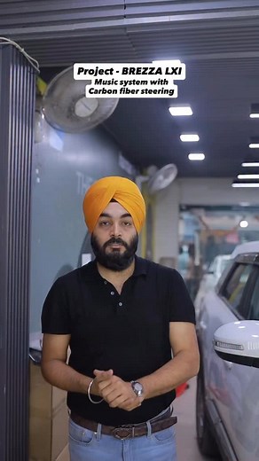 THIS IS BREZZA LXI MODIFICATIONS, with BLAUPUNKT music system and AUDISON speakers. Main attraction is CARBON FIBER STEERING WHEEL Contact Ladi car accessories-9810327395 Karampura Delhi | Gursimran Singh