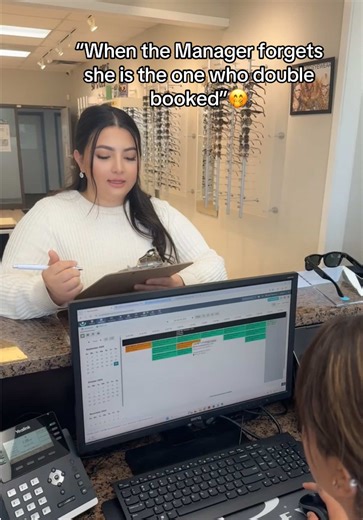 Double booking is hard but we still manage as we love a busy schedule 😊 #bookingsavailable #yyc #clinic #optometry #eyecare #appointmentsavailable #book #bookonline #trendin #genz #jokes #funny #funn #booktok