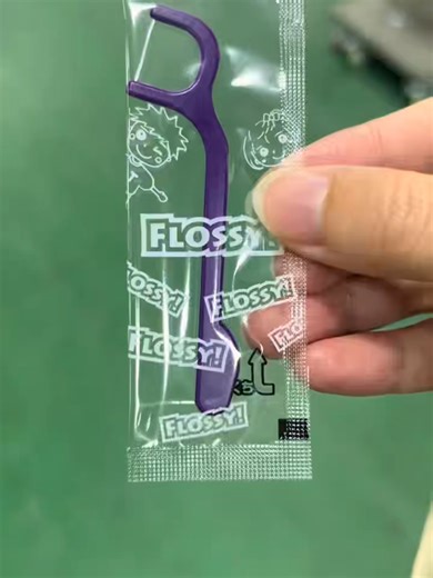 dental floss packing machine #mingyue super star product for dental floss # sachet packing machine #150bag/min #dental floss #three side sealing