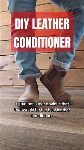 DIY Leather Conditioner with Beef Tallow #shorts