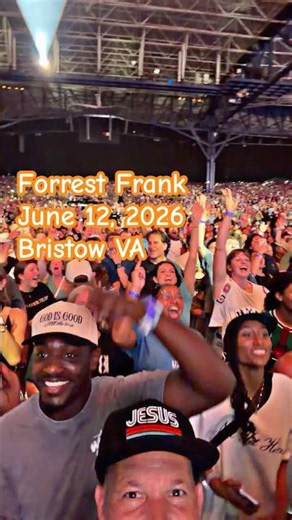 FORREST FRANK LIVE in Bristow, VA 🇺🇸 | Jesus Generation Tour June 12, 2026 Jiffy Lube Live