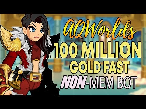 AQW - FASTEST Way To Farm 100 MILLION GOLD for NON-MEMBER NO PET | Grimoire 3.8+ PRO