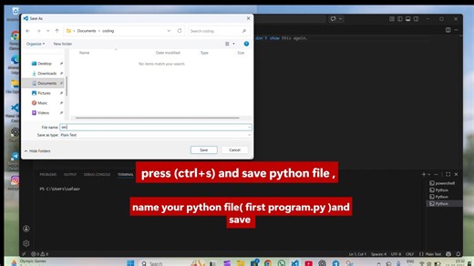 . on Instagram: "how to save python file in vs code #reelsi̇nstagram #virałreels"
