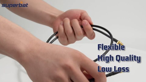 Superbat SMA Male to SMA Female RG58 Coaxial Cable 10ft + 5pcs RF Coax Adapter Kit, SMA Cable + SMA to SMA/RPSMA Adapter KIT for Ham Radio Router WiFi Antenna Wireless Adapter etc.