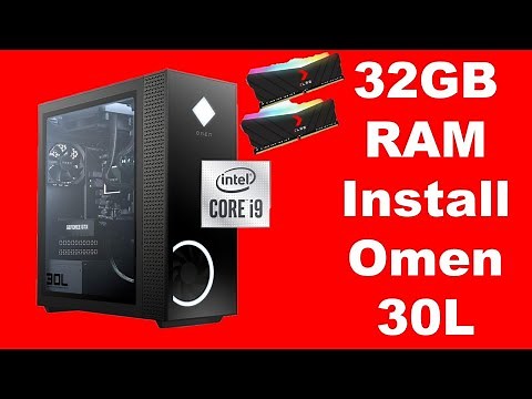 Installing 32GB of DDR4 RAM on my Omen 30-L Desktop PC