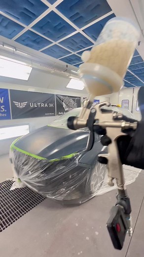 Base Coat Blender Application Process with HC Base Carbonio by SW Refinish