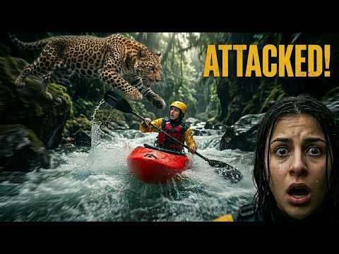 No Escape Jungle – Brave Girl vs Leopard & Giant Python to Rescue a Wild Wolf | AI Short Movie 2026