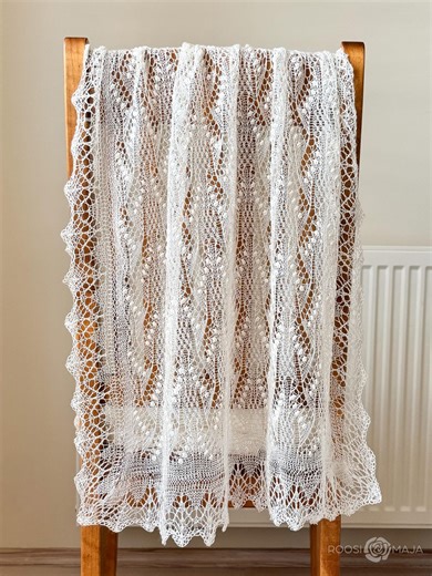 Hand Knitted Haapsalu Shawl - Luxury Wool Silk Cashmere Lace Wrap - Traditional Estonian Heirloom Lace Stole - Hand-spun Feel Wedding Shawl - Etsy