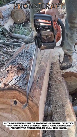 Chainsaw Milling a Log into Lumber | Satisfying Wood Cutting Process