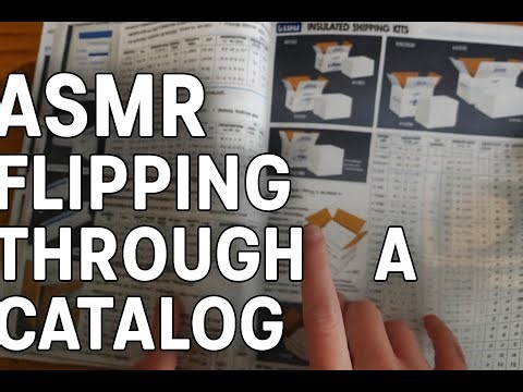 ASMR FLIPPING THROUGH PAGES OF A CATALOG/WHISPER/RELAXING FOR SLEEP