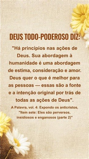 Acalme-se diante de Deus, leia Suas palavras