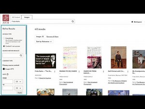 Refining image search results on JSTOR