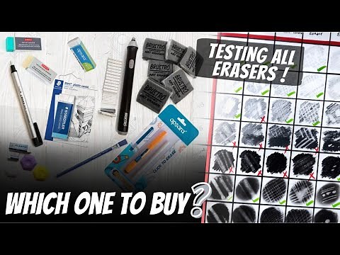 Best ERASERS for Artist | Testing All Erasers, Which ones BEST ? #eraser #artmaterials #beginners