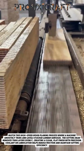 High-Speed Wood Planing Machine! | Smooth & Efficient Lumber Processing