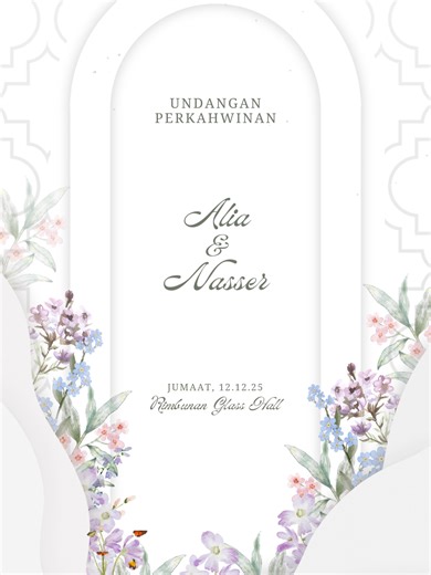 Elegant Wedding E-Invitation: WIB84 Classic Barakah