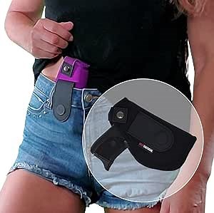Magnetic Concealed Carry Gun Holster for Women by HER TACTICAL (Black Micro Left-Handed)