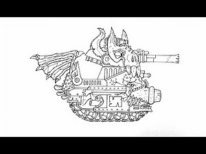 How To Draw Cartoon Tank Leviathan Executioner 2.0 | HomeAnimations - Cartoons About Tanks