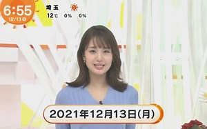 フジテレビ めざましテレビ 2021年12月13日