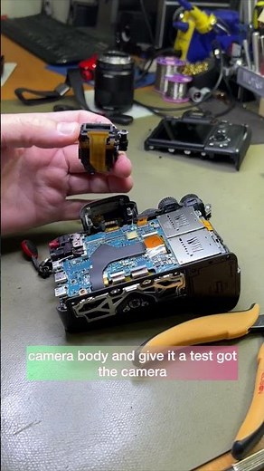 Sony camera repair damaged viewfinder fix cracked glass #shorts #camera