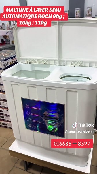Machine À Laver Semi Automatique ROCH - 9kg à 11kg
