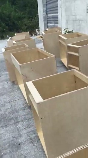 Cut and build kitchen cabinets base only