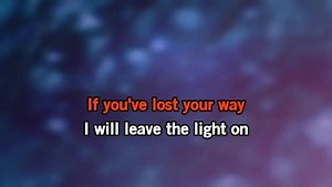 Karaoke Leave a Light On - Tom Walker - CDG, MP4, KFN - Karaoke Version