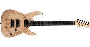 Pro-Mod DK24 HH HT E Mahogany with Poplar Burl, Ebony Fingerboard, Desert Sand