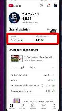 channel settings #yorktechd2l #channel #settings #ytstudio #ytstudiosettings #ytshorts