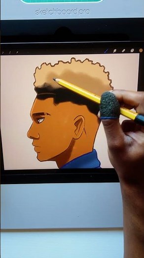 How To Draw Hair In Procreate!💈