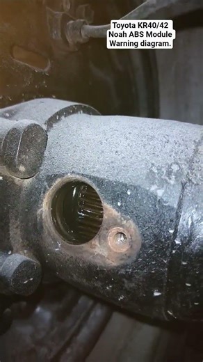 Toyota KR40/42 Noah ABS Module Warning diagram.