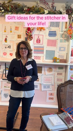 Needlepoint at Su Casa on Instagram: "Looking for the perfect gift for the stitcher in your life — whether they’re seasoned or just starting their needlepoint journey? 🎁🧵✨ These thoughtful goodies are beautiful, practical, and sure to be cherished! Featured in the video: 👜 Project Bag: Nantucket Stripe Monogrammed Stash Bag by Wipstitch – Su Casa 🔑 Needle Case Keychain: Needle Case – Su Casa 📒 Notepad: Threads Notepad by Joli Needlepoint – Su Casa ✨ Accessories Necklace: Up Up Chatelaine Pe