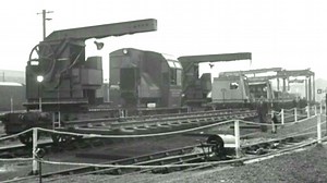 British Railways demonstrates newest track-laying equipment