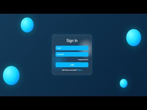 Amazing Glassmorphism Login Page Design Using HTML CSS Only 🔥 Full Tutorial