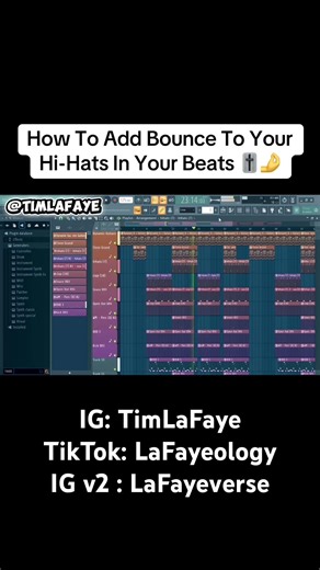 How To Add Bounce To Your Hi-Hat Patterns(Fl Studio Tutorial & Tips) #flstudio #beats #producertips