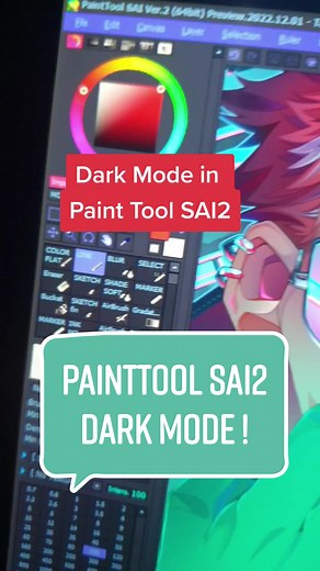 dark mode in paint tool sai2 - finally and it's even better. You can chance every color with this mod from the user Primpri on deviantART. Check them out. From bright blue to windows xp styled colors. everything is possible. #digitalart #artist #digitalartist #darkmode #darkmodepaintoolsai #painttoolsai #sai2 #darkmodesai2 #digitaldrawing #arttips #arttricks #arthacks #arthack #painttoolsaitips