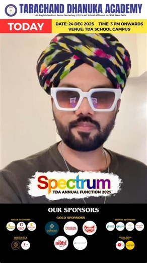 Tarachand Dhanuka Academy on Instagram: "The countdown is over! 🎤✨ Get ready for an unforgettable evening as the soulful Swaroop Khan takes the stage at Tarachand Dhanuka Academy’s Spectrum 2025! From Bollywood hits to the heart of Sufi and Folk music, it’s going to be a night of pure magic. Don’t miss the biggest annual function Kishanganj has ever seen! 🎟️ Good news! If you couldn’t get your pass earlier, passes are still available today at the school gate. 📍 Venue: TDA School Campus 🕒 Tim