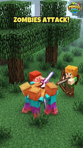 Steve vs Zombies… Until Alex Arrives! |#gaming