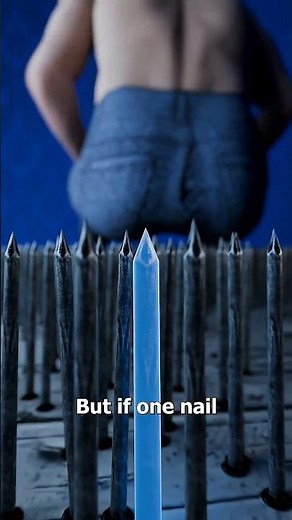 Why a Bed of Nails Doesn't Hurt You… 😲 #shorts
