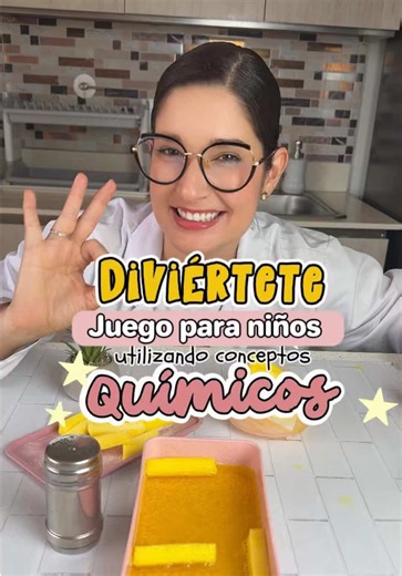 Pasa un rato agradable con este juego para niños en el que se usan conceptos químicos. #experimentos #experimentofacil #experimentoniños #cienciaparaniños #papasfritas