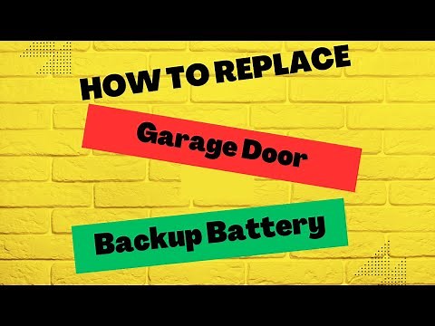 How to Replace a Backup Battery on your Garage Door Opener
