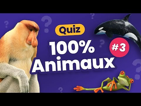 QUIZ 100% Animaux #3 - Culture Générale - 30 Questions